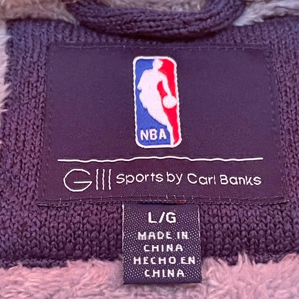 NBA Washington Wizards Knit Jacket Mens Large Hooded Full Zip Color Block New
